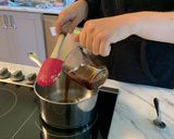 A picture of step 2 of No bake chocolate oat cookies.