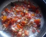 A picture of step 1 of Kadhai Paneer.