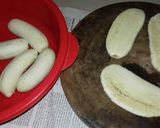 Hình bước làm 1 của món Chuối Đập Kiểu Bến Tre