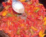 A picture of step 5 of Tomato Vegetable Garden Pasta.
