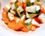A picture of step 1 of Mango Salsa.