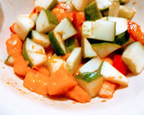 A picture of step 1 of Mango Salsa.