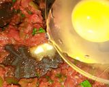 A picture of step 4 of Shakshuka..quick brunch😊.