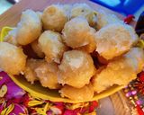 A picture of step 4 of Sweet punugulu (Urad dal sweet balls).