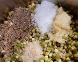 A picture of step 1 of Moong sprout pancake.