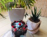 A picture of step 3 of Chocolate cake pudding.