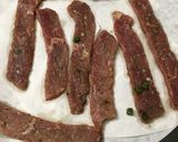 A picture of step 3 of Dr. Pepper Jalapeño Beef Jerky.