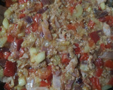 Foto del paso 4 de la receta: Calabacines rellenos de atún y bacon