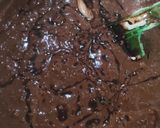 Foto langkah ke 5 dari resep Brownies kukus super nyoklat basic kue ultah.
