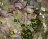 A picture of step 1 of Besan chilla.