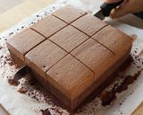 A picture of step 13 of Chocolate Tres Leches.