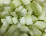 A picture of step 1 of Ridge gourd fry/Tori ki sabzi.