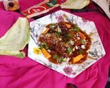 A picture of step 11 of Cabbage Manchurian Plate.