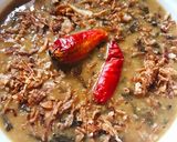 A picture of step 7 of Daal Palak.