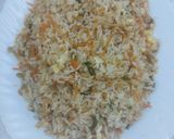 A picture of step 2 of Egg fried rice.