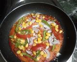 A picture of step 4 of Suji pizza .