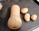 Une image de l'étape 1 de Gnocchis butternut à la crème de parmesan.