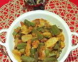 A picture of step 5 of Aloo Bhindi/ Okda Sabji.