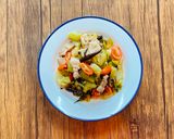 รูปขั้นตอนการทำที่ 4 ของ หมูสามชั้นผัดผักกาดดอง By แม่บ้าน