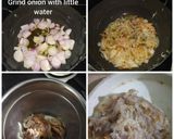 A picture of step 2 of Soya chaap gravy.