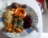 A picture of step 5 of Broccoli and cauliflower salad.