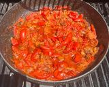 A picture of step 4 of Neapolitan-Style Ragù on the BBQ.