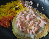 Foto del paso 6 de la receta: Torticas de coliflor a la pizza🧀🍕🍍🥓🌶️