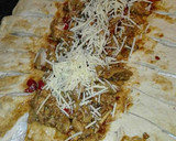 Foto del paso 4 de la receta: Pizza trenzada de pollo, champiñones y ternera a mi manera
