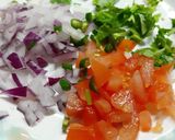 A picture of step 1 of Spicy omelet n Lachha Paratha.