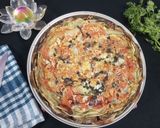 A picture of step 2 of Briam Traditonal Greek roasted vegetables.