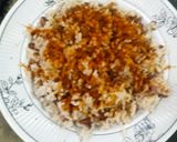 A picture of step 3 of Shinkafa da Wake da Yaji.