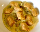 Foto del passaggio 6 della ricetta Gnocchi di Patate e Zucca con Salsa ai Funghi