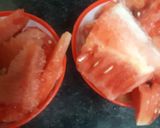 A picture of step 1 of Watermelon slush.