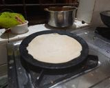 A picture of step 2 of Brocolli wrap.