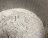 A picture of step 1 of Ragi rotti with drumstick leaves.