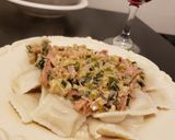 Foto del paso 6 de la receta: Salsa de verdeo, nuez, crema y parmesano