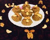 A picture of step 5 of Walnut,water chestnuts (shingada) flour halwa.
