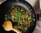 Aszalt paradicsomos-spenótos spagetti recept fázis 3 fotója