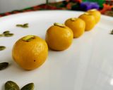 A picture of step 11 of Mango coconut laddo.
