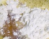 A picture of step 2 of Souffle egg pancakes.