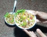 A picture of step 3 of Broccoli Carrot fried rice.