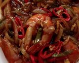 Foto langkah ke 3 dari resep Udang saos Inggris.