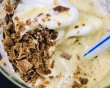 A picture of step 4 of Caramel Affogato coffee Italian dessert.