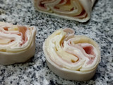 Palmeritas de jamón y queso