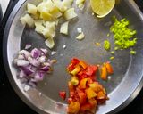 A picture of step 3 of Masala Peanuts chaat.