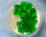 Foto langkah ke 6 dari resep Pudding Susu Buko Pandan.