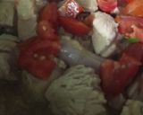 A picture of step 3 of Turnip Chicken.