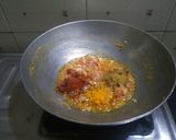 A picture of step 3 of Kathiyawadi vagharelo rotlo.