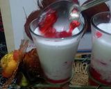 A picture of step 5 of Coconut milk shake.