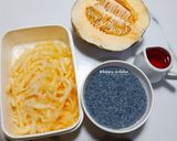 Foto langkah ke 2 dari resep Es Blewah Selasih (Sirup Frambozen Homemade).
